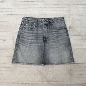 Abercrombie & Fitch Black Denim Mini Skirt size 28